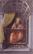 Sandro Botticelli st.augustine in the cell painting